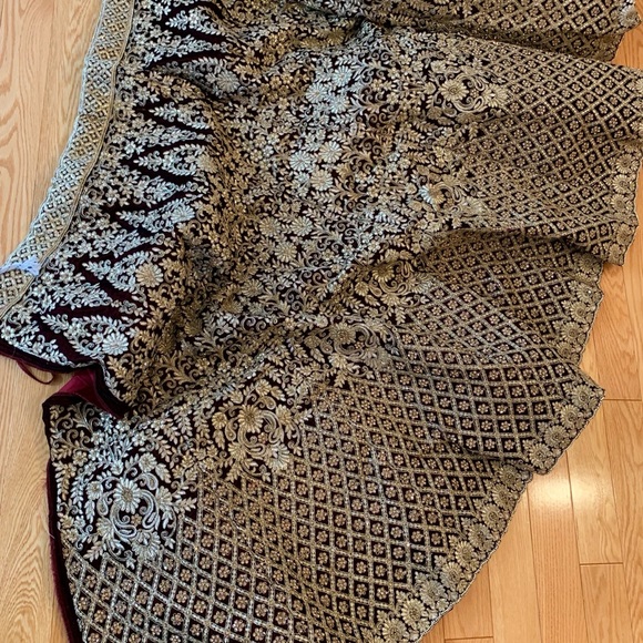 Unstitched Brand New Bridal Lengha - Picture 4 of 5